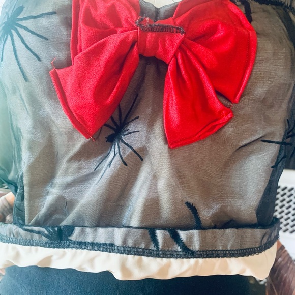 Black Sheer Spider Bow Halter - Picture 6 of 6